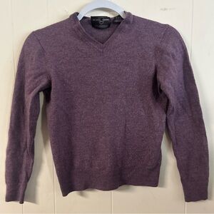 Black Brown 1826, size small, 100% merino wool, purple/mauve long sleeve sweater